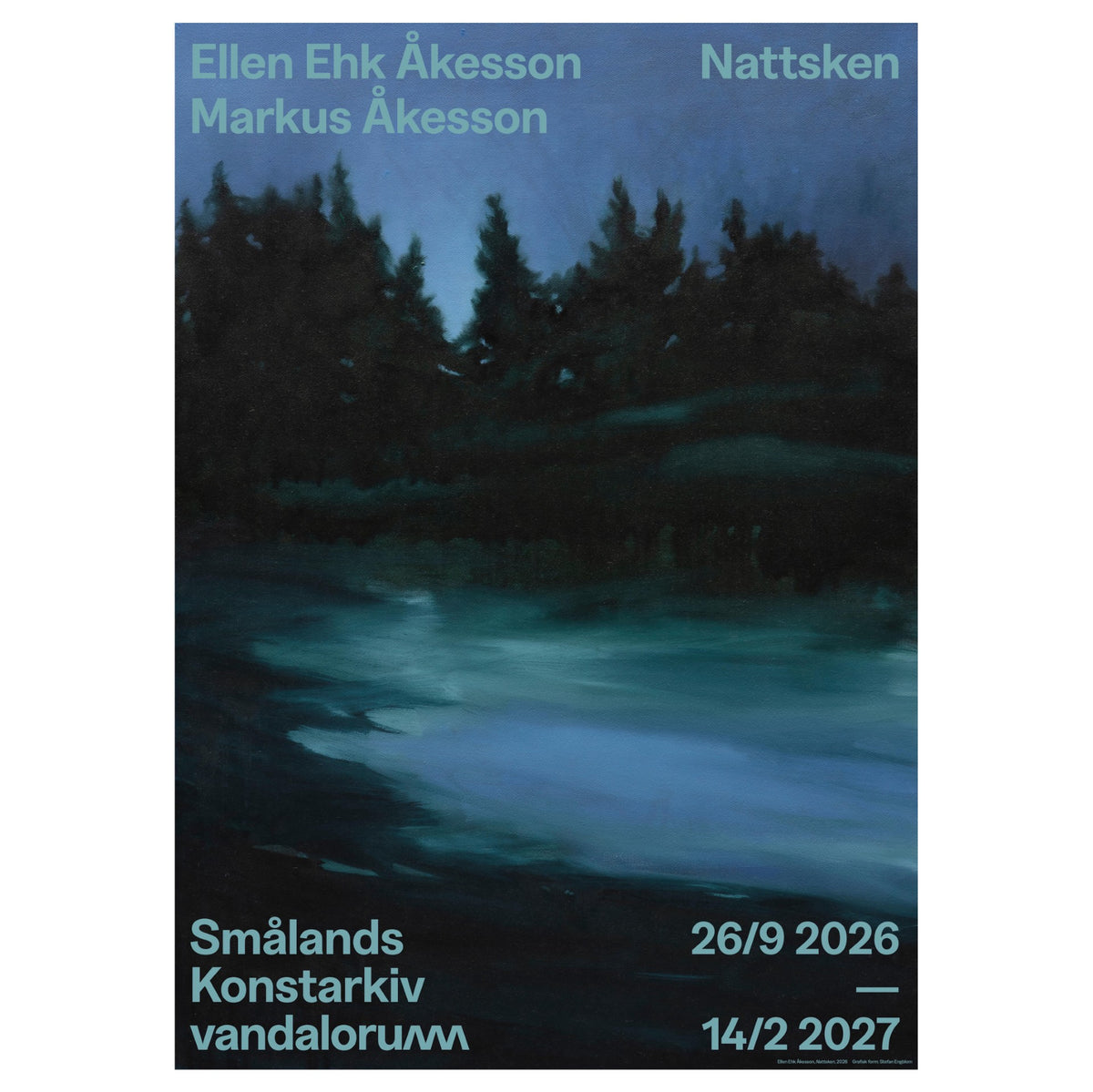 Affisch Ellen Ehk och Markus Åkesson Nattsken