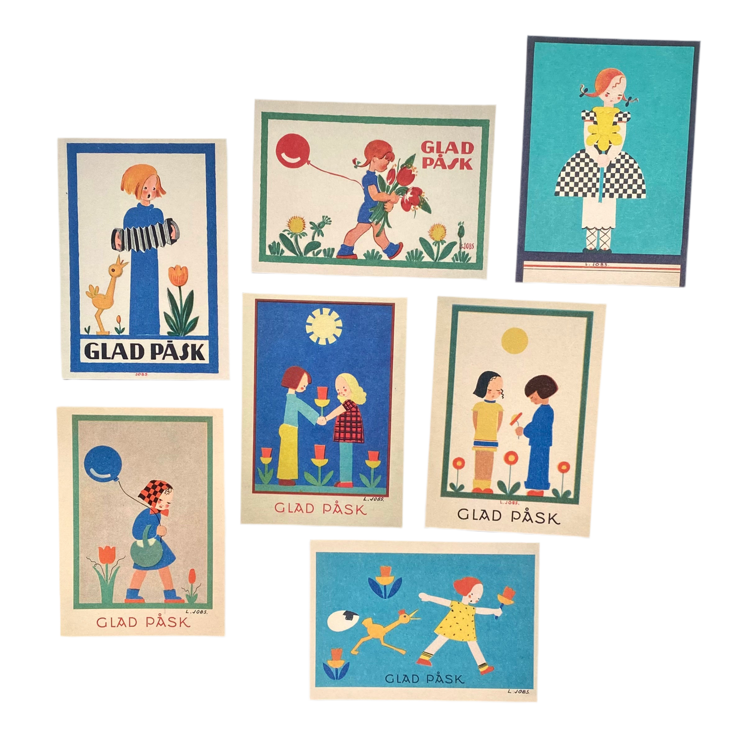 Påskkort, 7-pack