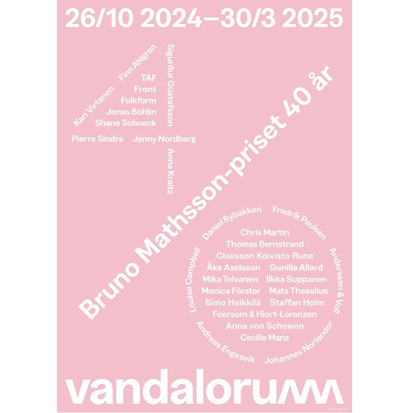 Affisch Bruno Mathsson-priset 40 år