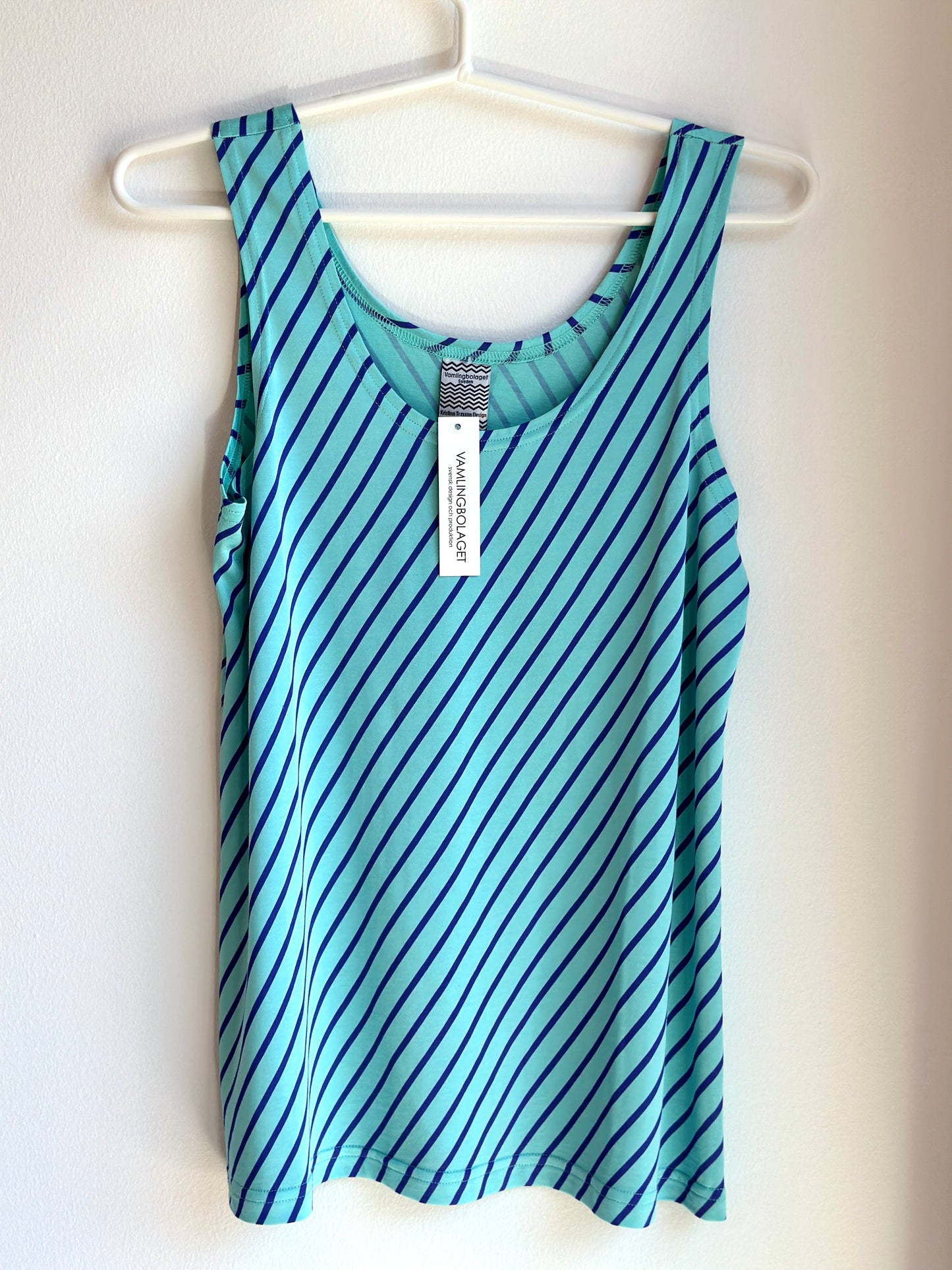 Kristina Torsson Linne Diagonal Blålila & Mintgrön