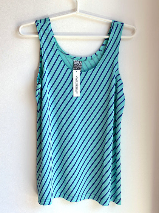 Kristina Torsson Linne Diagonal Blålila & Mintgrön