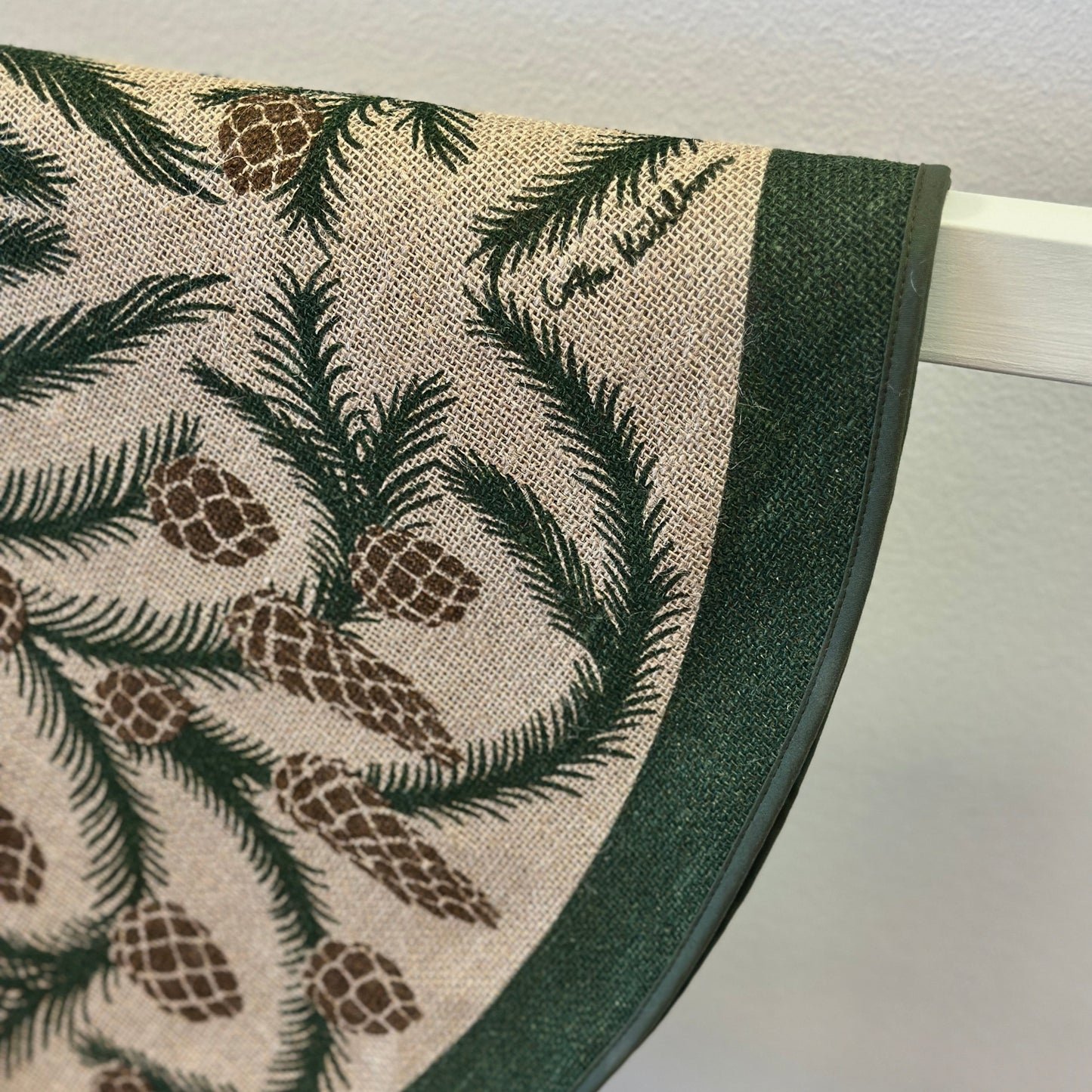 Julgransmatta Jute Grön - Kottegirlang