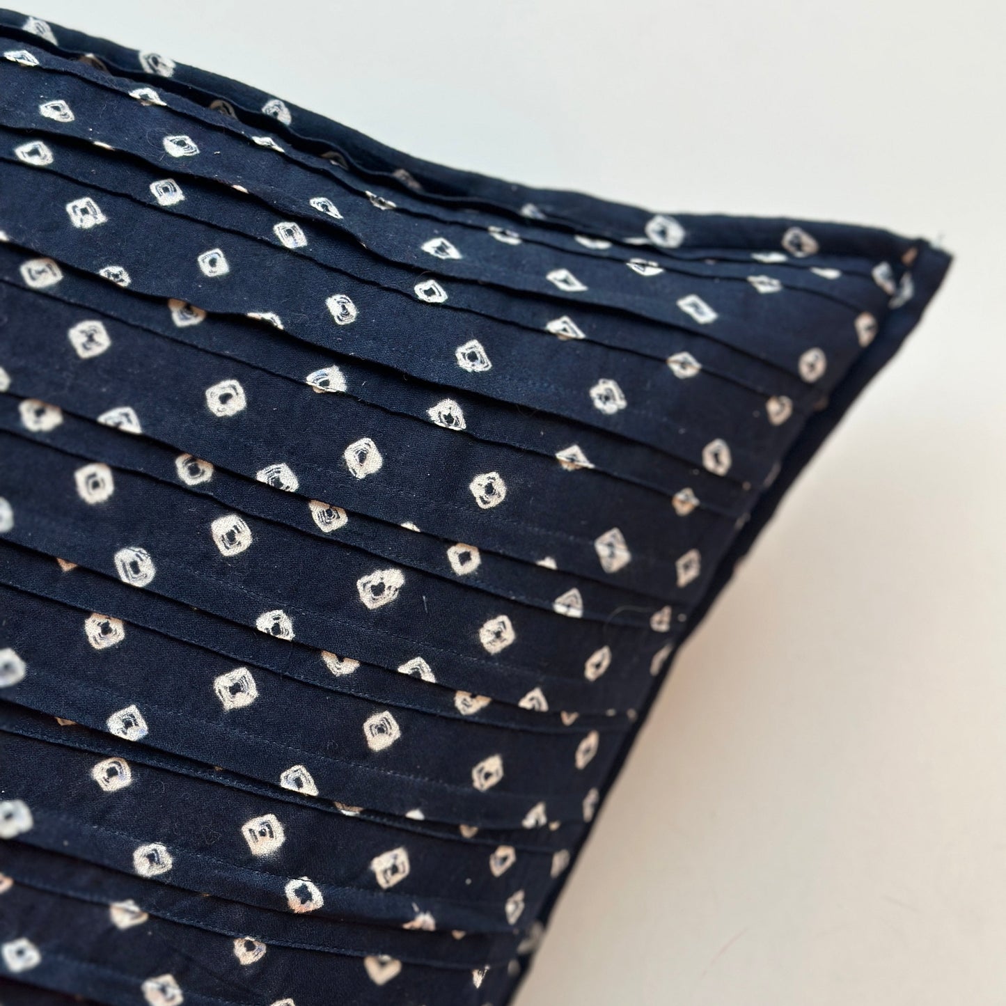 Kuddfodral Pleated 50x50, blå