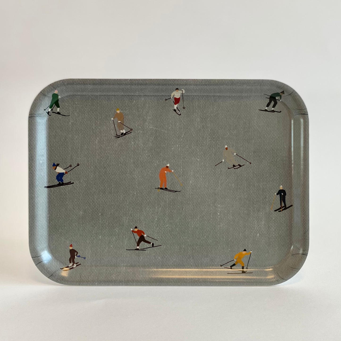 Frukostbricka skidåkare