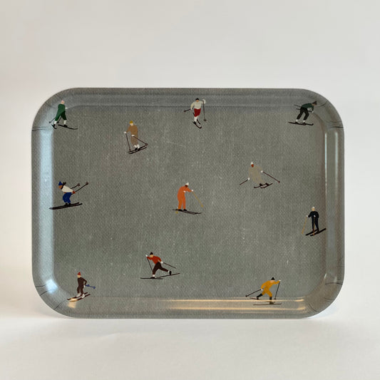 Frukostbricka skidåkare