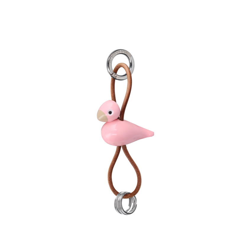 Nyckelring sångfågel - rosa