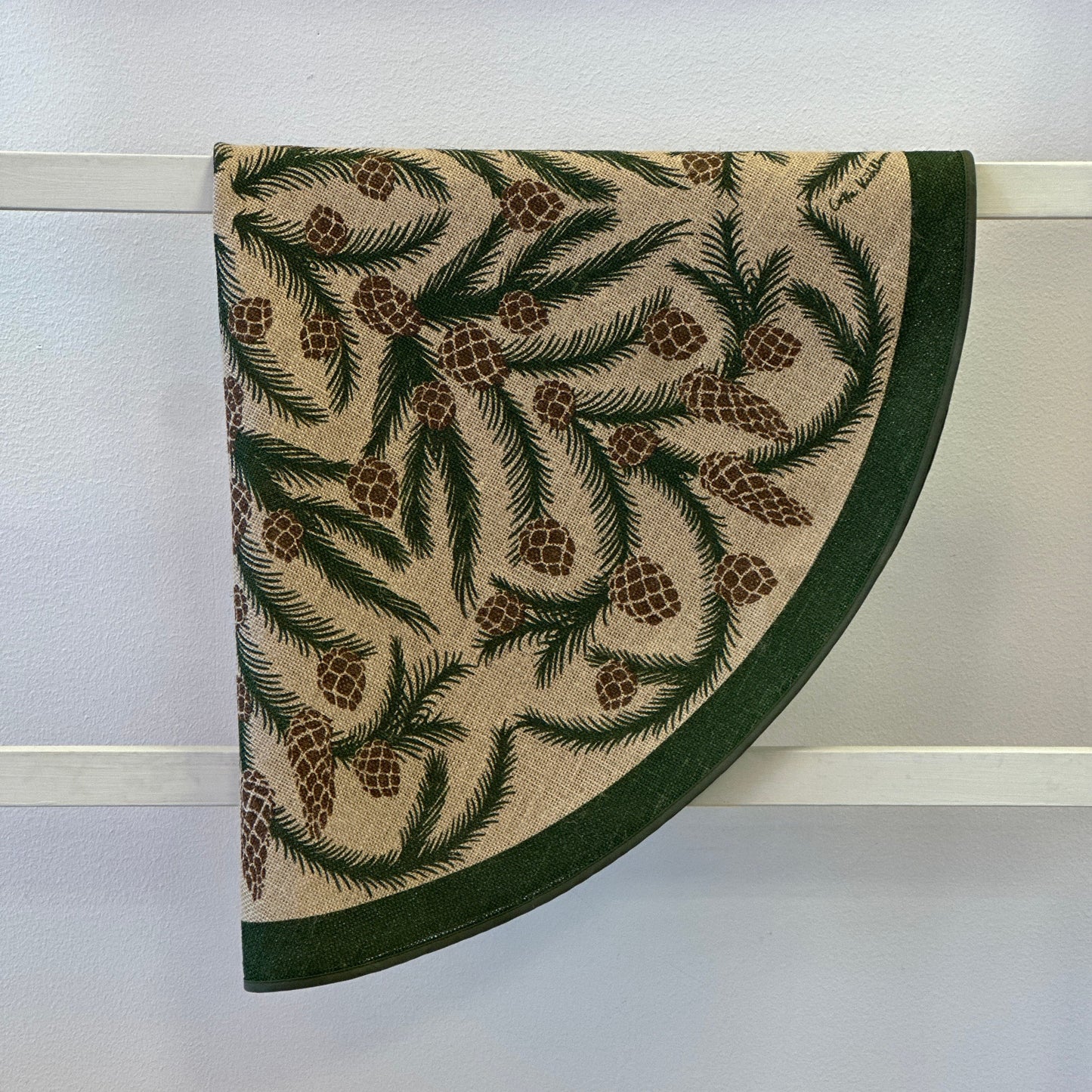 Julgransmatta Jute Grön - Kottegirlang