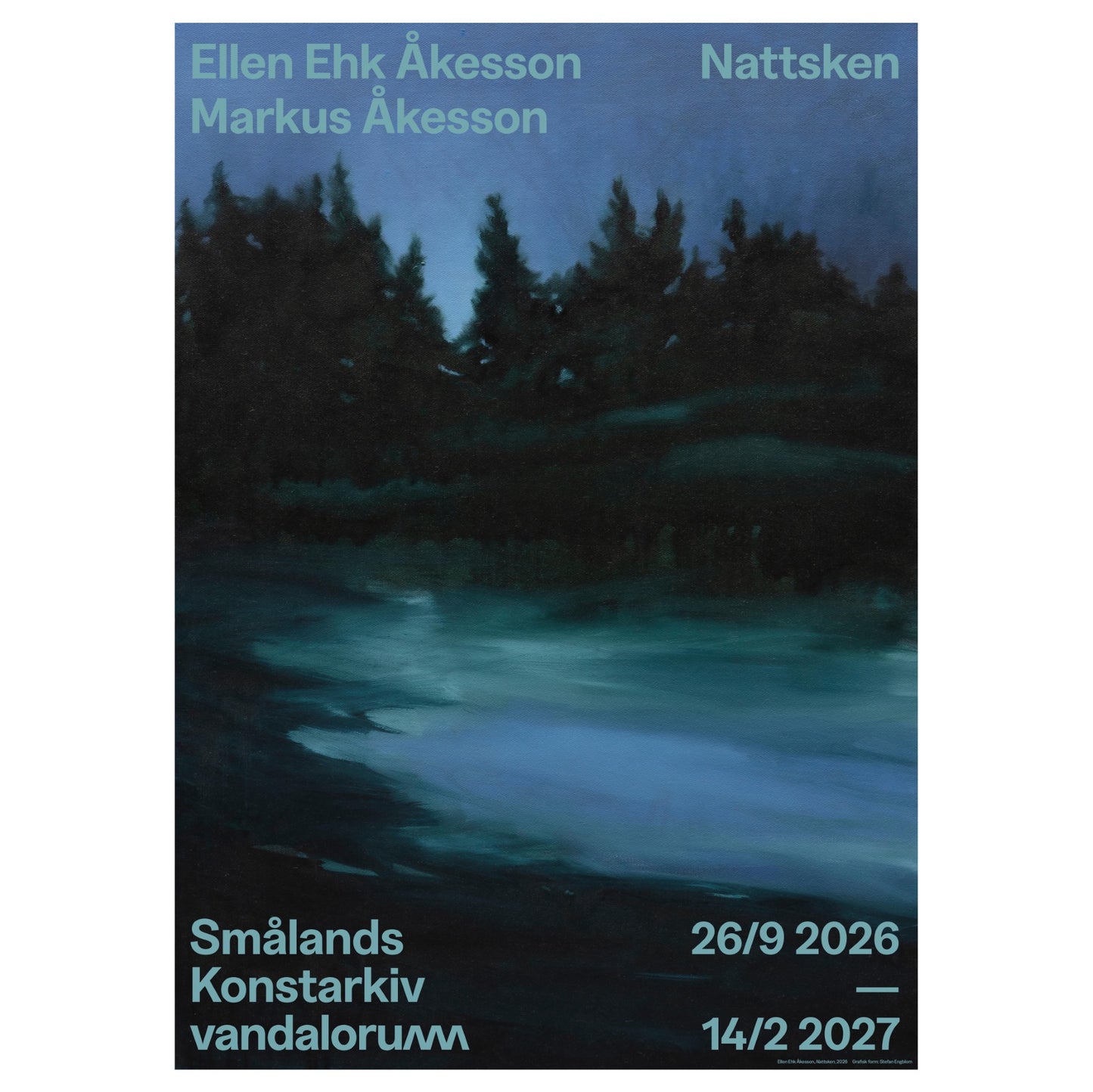 Affisch Ellen Ehk och Markus Åkesson Nattsken