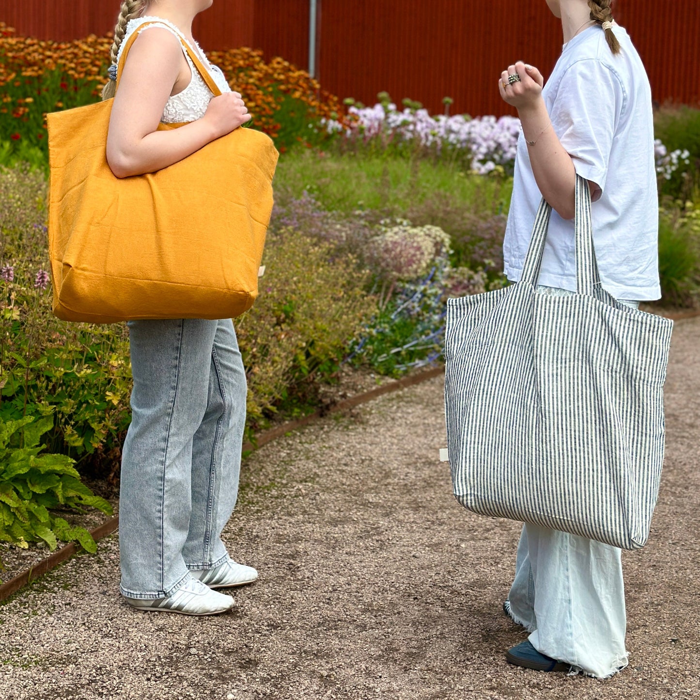 Stor Tygkasse / Tote bag i linne