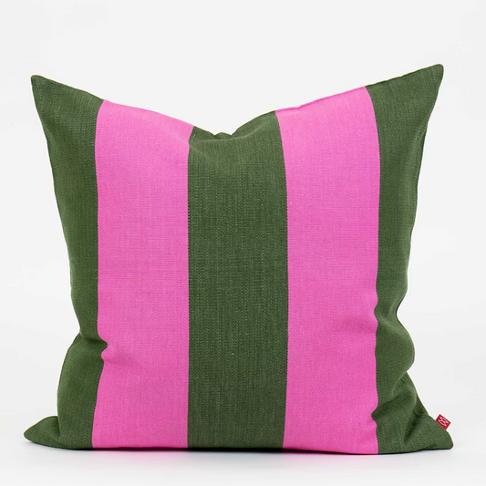 Kuddfodral Fifi grön/rosa 50x50