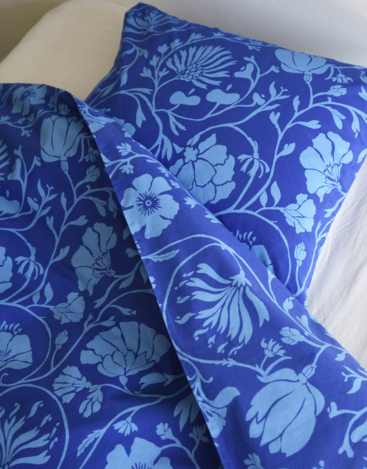 Påslakanset Varma Backen blå