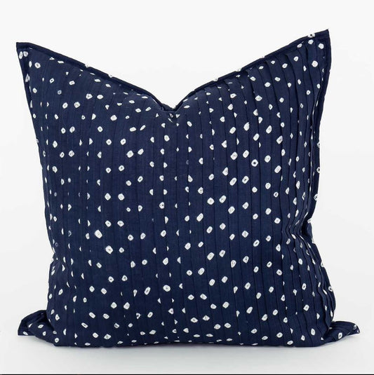 Kuddfodral Pleated 50x50, blå