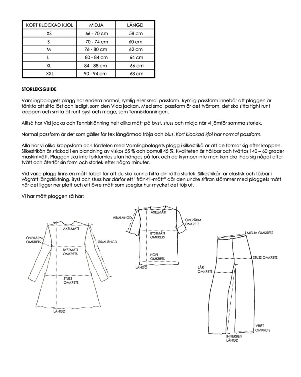 Kristina Torsson klockad kjol Diagonal