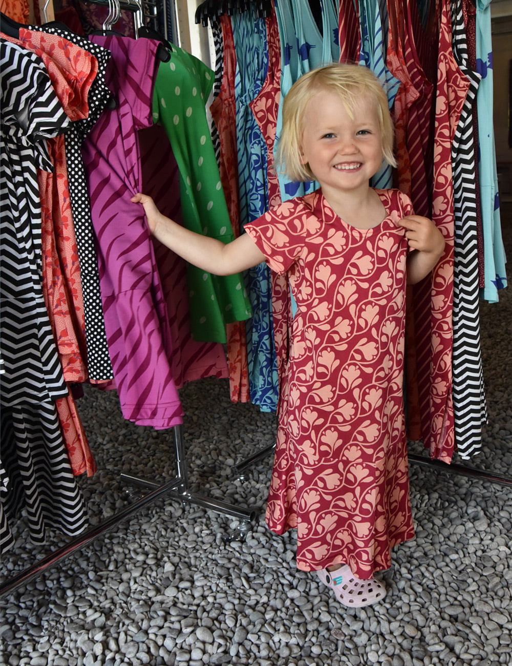 Kristina Torsson Vingklänning Barn Mah-jongblomma