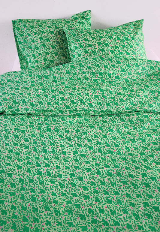 Påslakanset Anemone grön & ceris